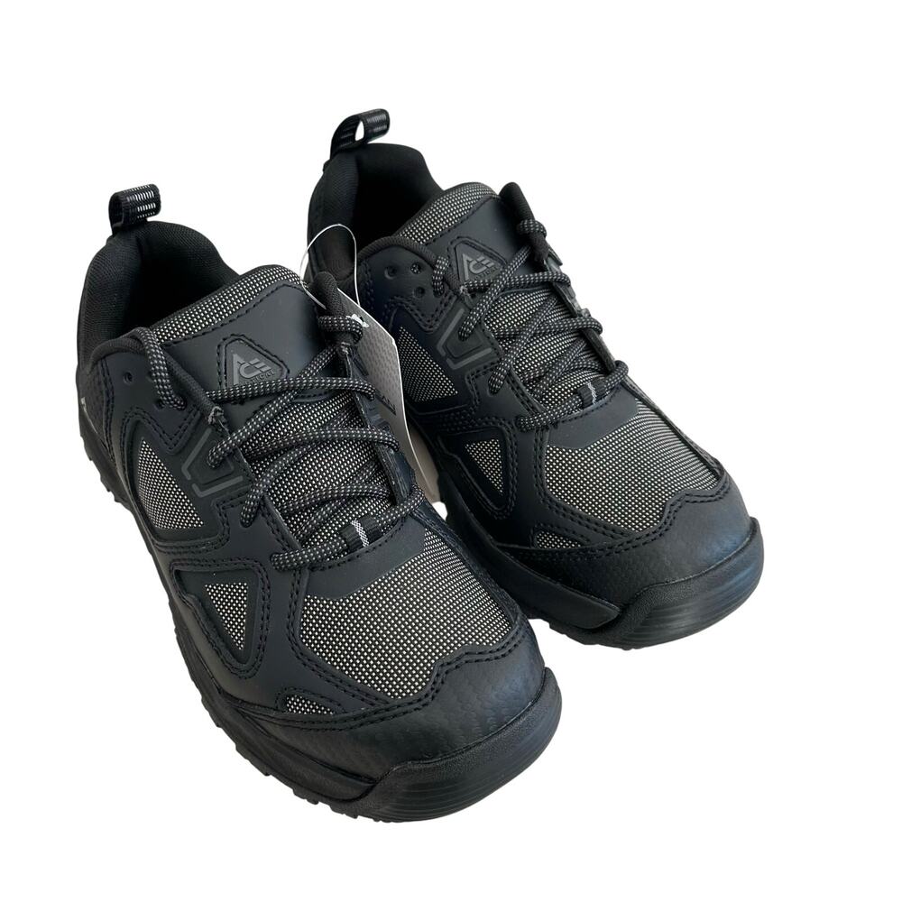 Ace Work Boots Defender Low Women‎ 8.5 Black Soft Toe Water Slip Resistant 64024
